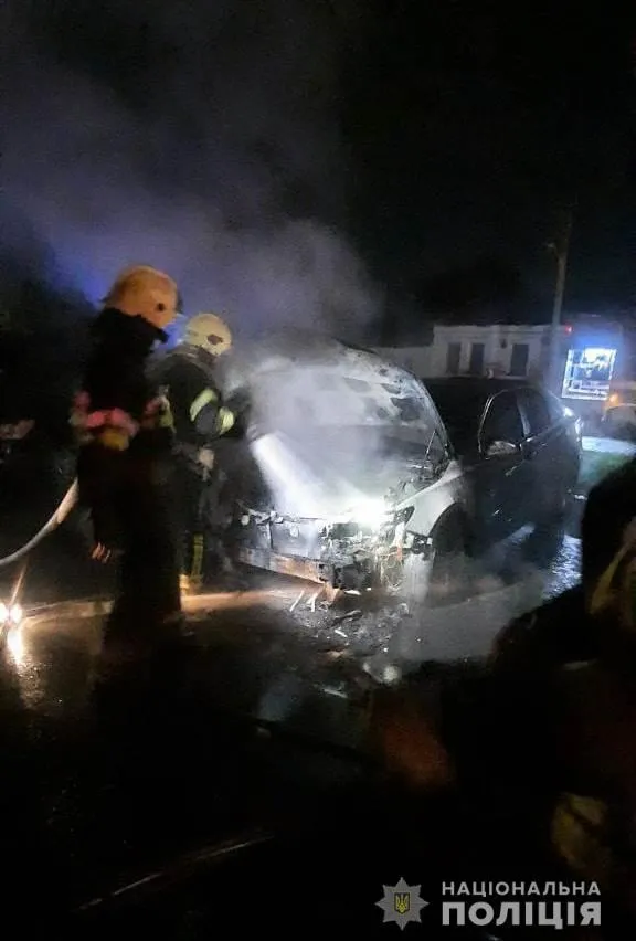 Пожежа Авто поліція фото Підпал Харків Кримінал