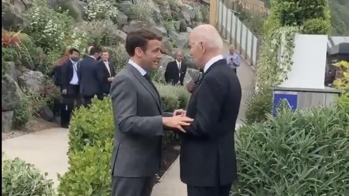 Франція і США рішучі і єдині: Байден вперше зустрівся з Макроном Франція і США рішучі і єдині: Байден вперше зустрівся з Макроном