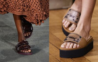 Слайдеры – актуальная обувь этого лета: какие изделия представили дизайнеры