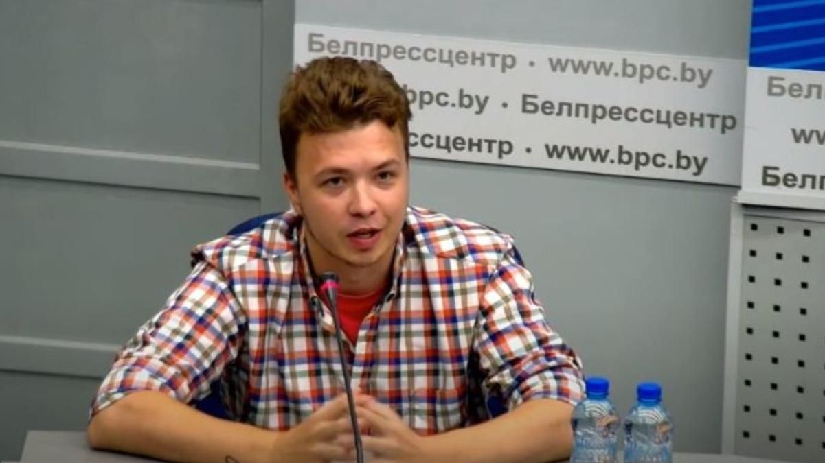Журналістка на брифінгу Протасевича заявила, що не вірить його словам