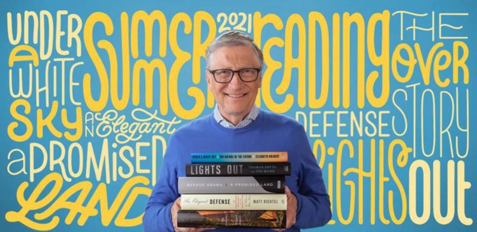 Щорічно Білл Гейтс рекомендує книги для читання