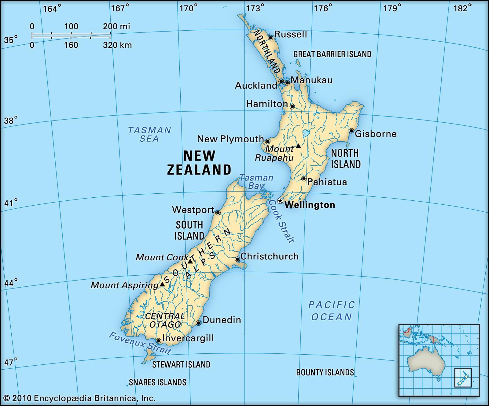 Новая Зеландия: где находится Старая Зеландия