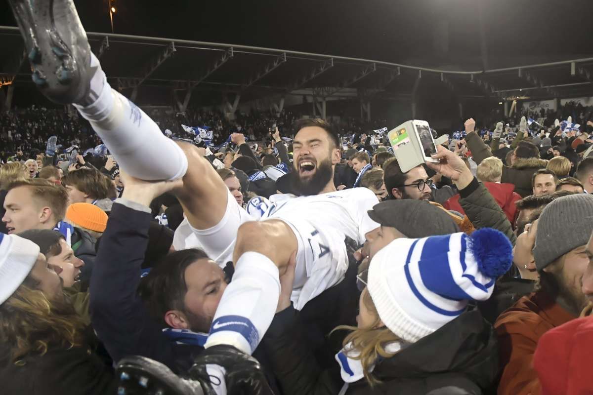 Святкування виходу Фінляндії на Євро-2020 Святкування виходу Фінляндії на Євро-2020