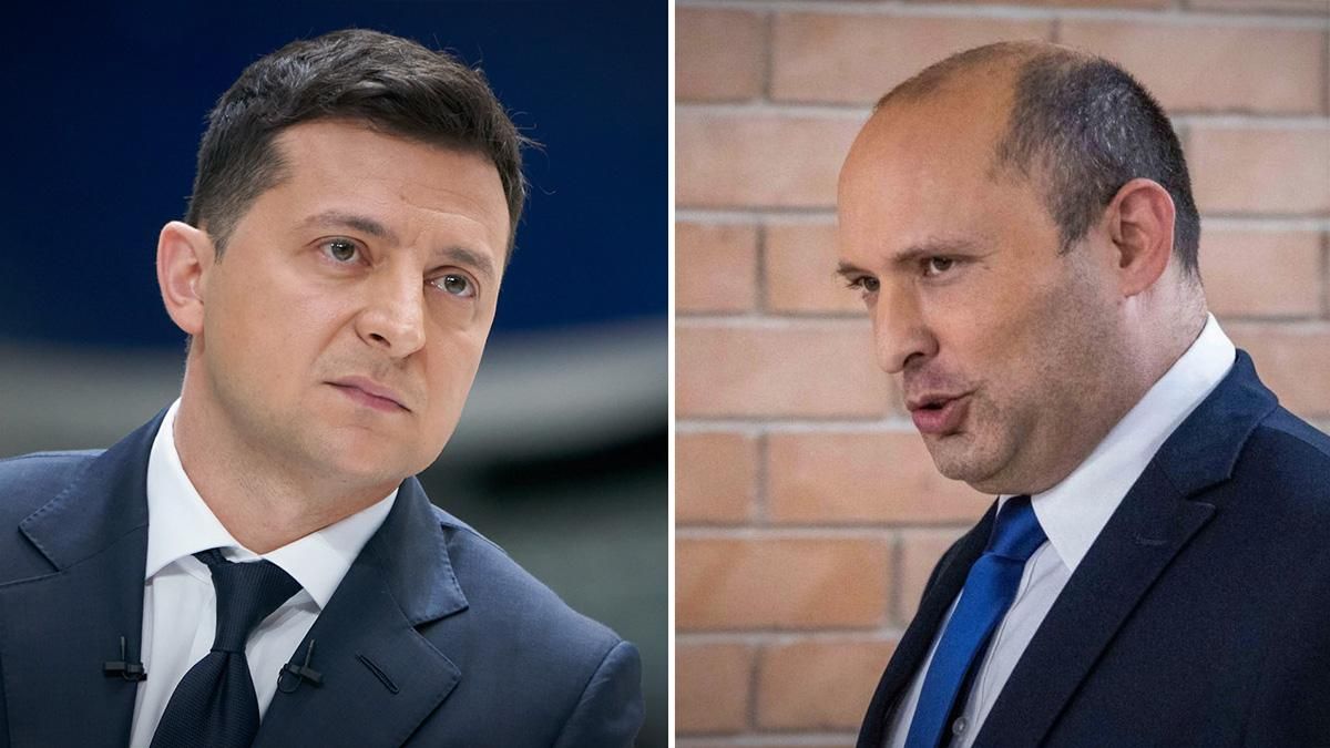 Зеленський вперше поспілкувався з новим прем'єром Ізраїлю Беннетом Зеленський вперше поспілкувався з новим прем'єром Ізраїлю Беннетом