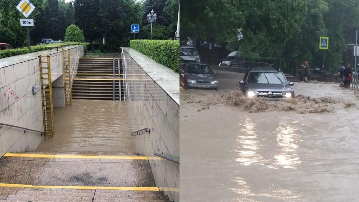 Оккупанты просят помощи у Путина из-за наводнения в Крыму Оккупанты просят помощи у Путина из-за наводнения в Крыму