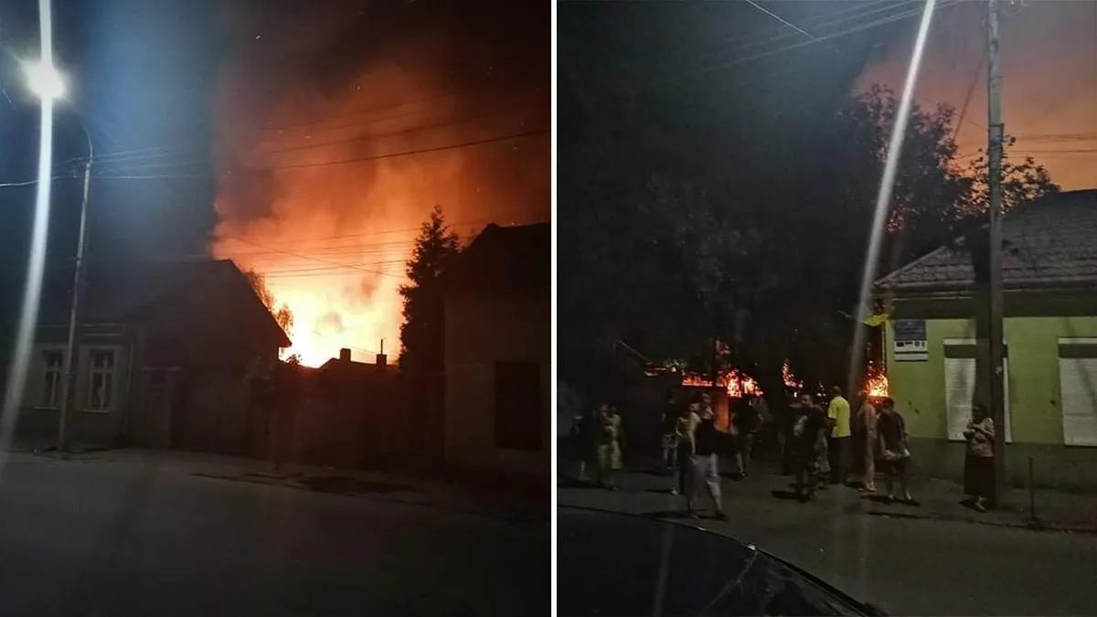 Пожежа у ромському поселенні в Ужгороді