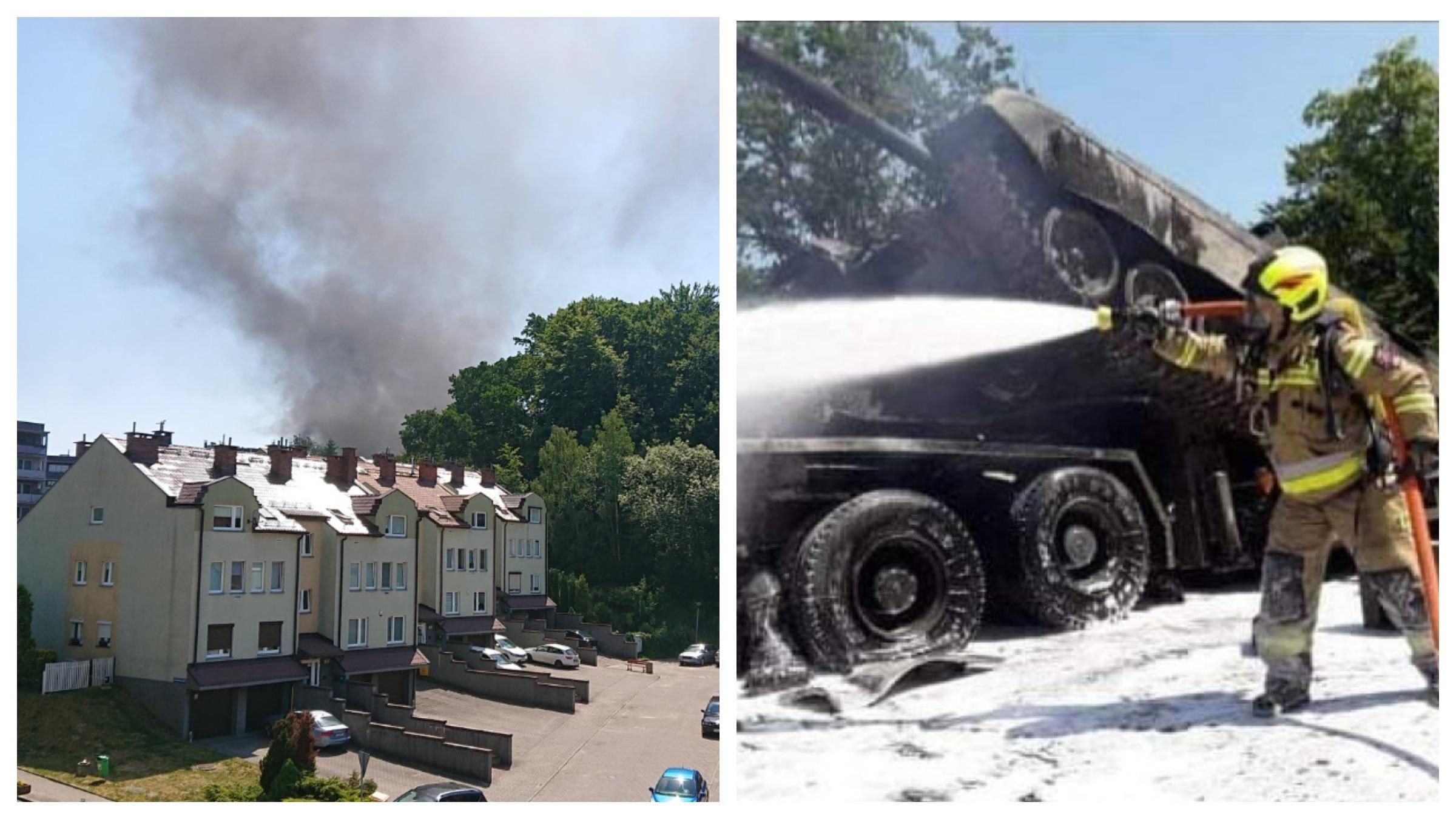 У Польщі в ДТП потрапила військова техніка – згоріли два танки: фото