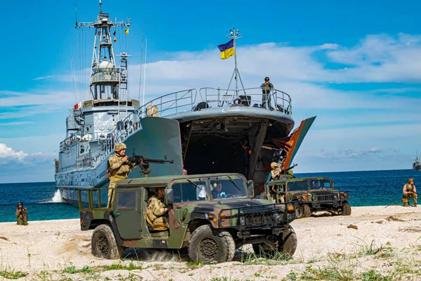 Украинская морская пехота десантировалась на Тендровскую косу