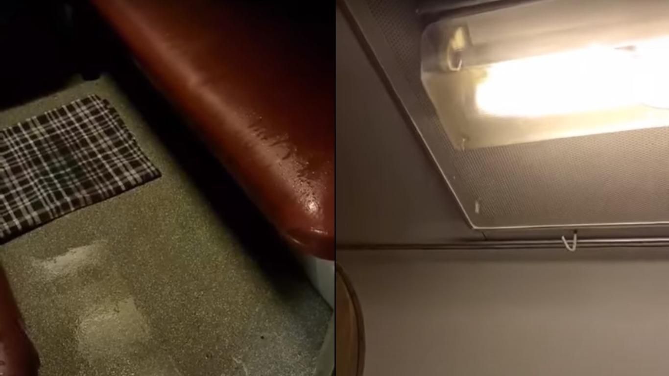 Пасажирів потяга Львів – Маріуполь залило дощем через дірявий дах Пасажирів потяга Львів – Маріуполь залило дощем через дірявий дах