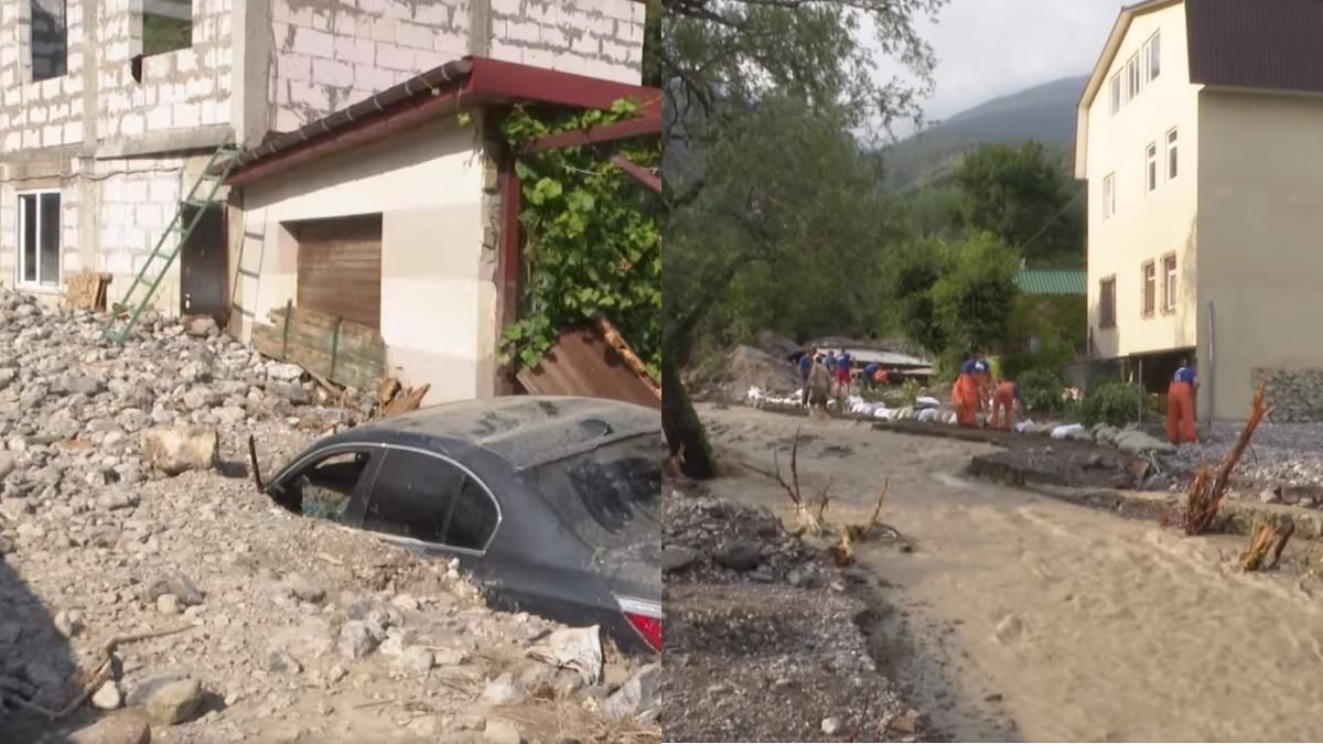 Наслідки негоди в Криму: Ялту затопило камінням і сміттям Наслідки негоди в Криму: Ялту затопило камінням і сміттям