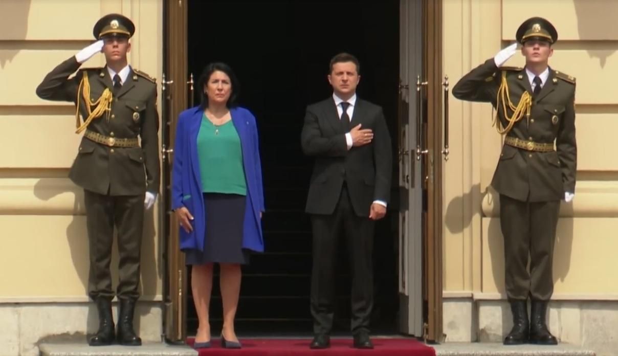 Зеленский встретился с президенткой Грузии Саломе Зурабишвили Зеленский встретился с президенткой Грузии Саломе Зурабишвили