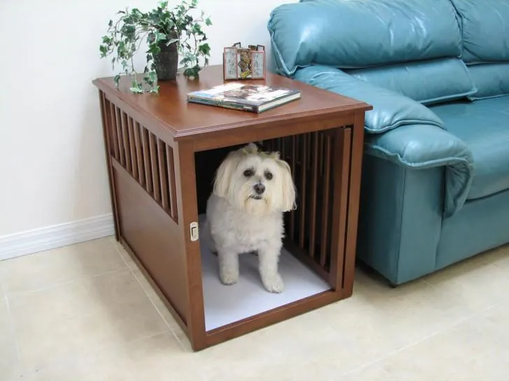 Столик с кроватью для собаки