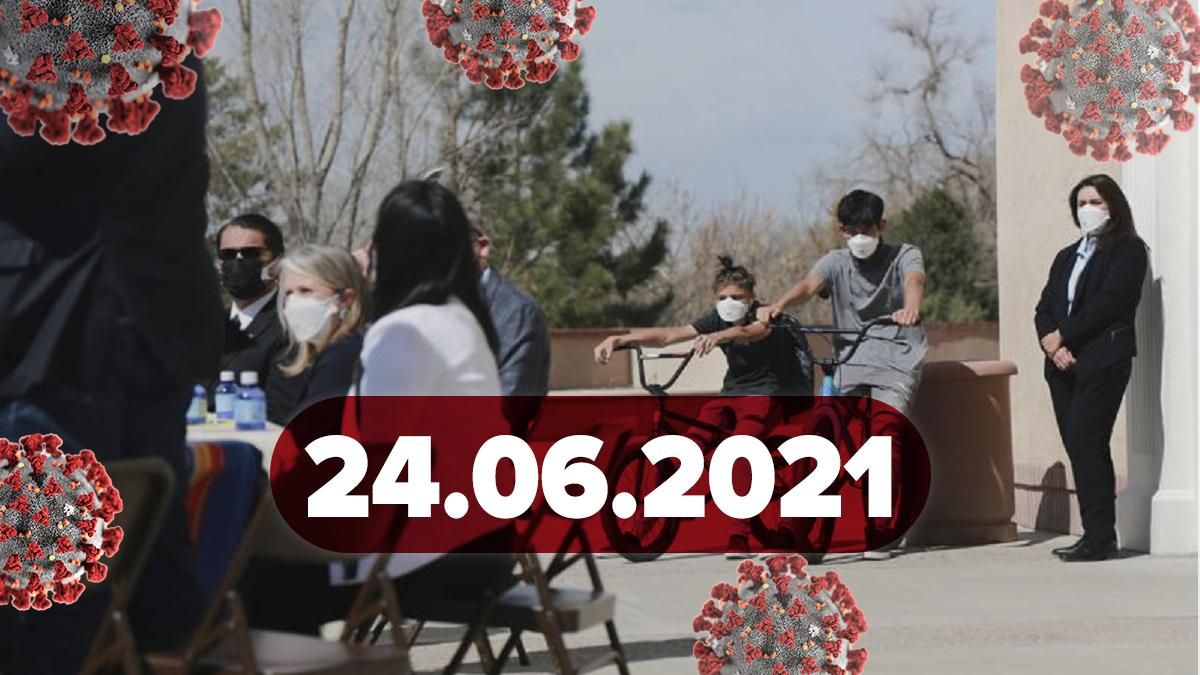 Коронавірус Україна, новини 24 червня 2021 – статистика