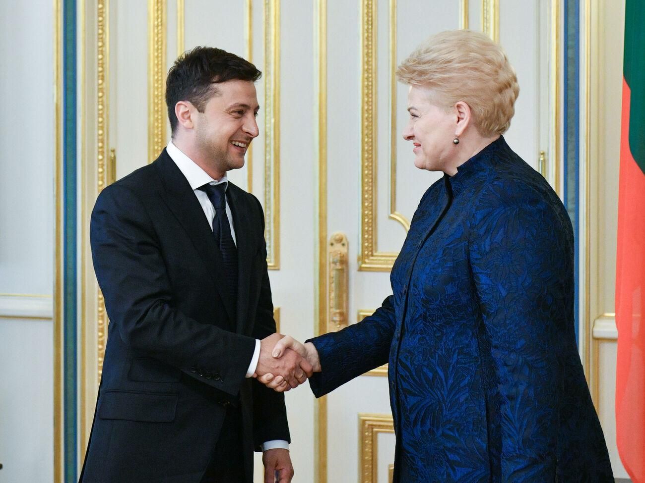 Бывшая лидер Литвы Грибаускайте высказалась о Зеленском Бывшая лидер Литвы Грибаускайте высказалась о Зеленском