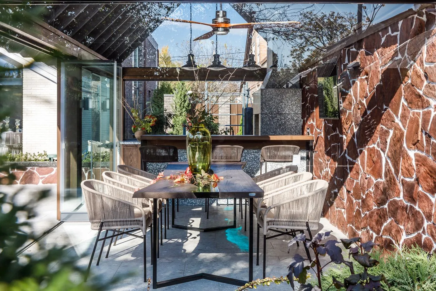 Їдальня на терасі: 20 літніх варіантів для приватних будинків Їдальня на терасі: 20 літніх варіантів для приватних будинків