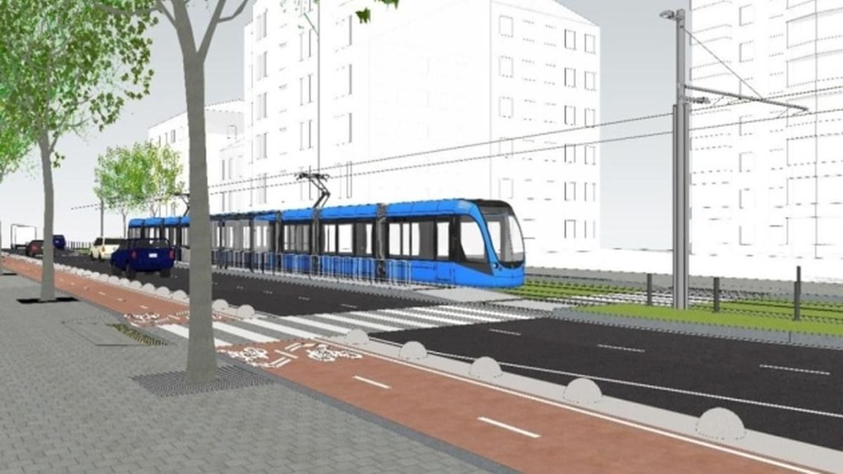 Швидкісний трамвай у Києві продовжать до Палацу спорту Швидкісний трамвай у Києві продовжать до Палацу спорту