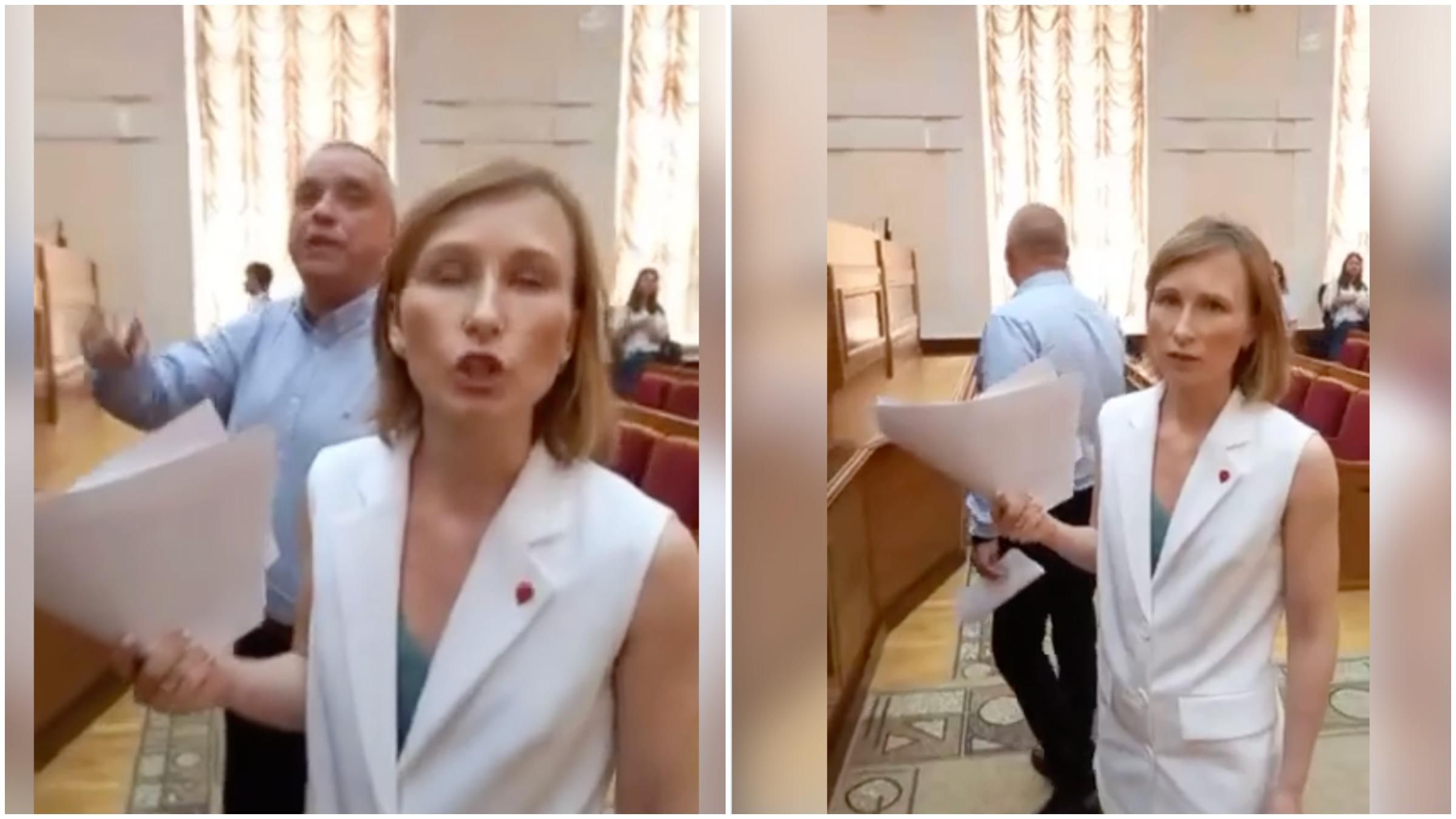 Одеська депутатка від Партії Шарія не хоче говорити українською: відео