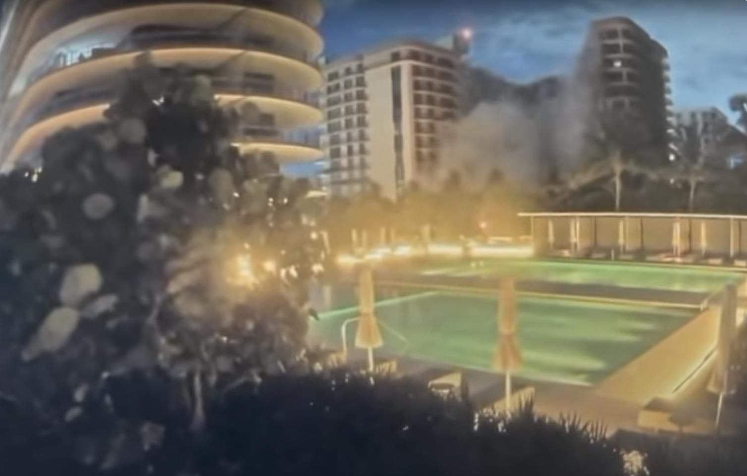 "Страшно": появилось видео обрушения многоэтажного дома в Майами