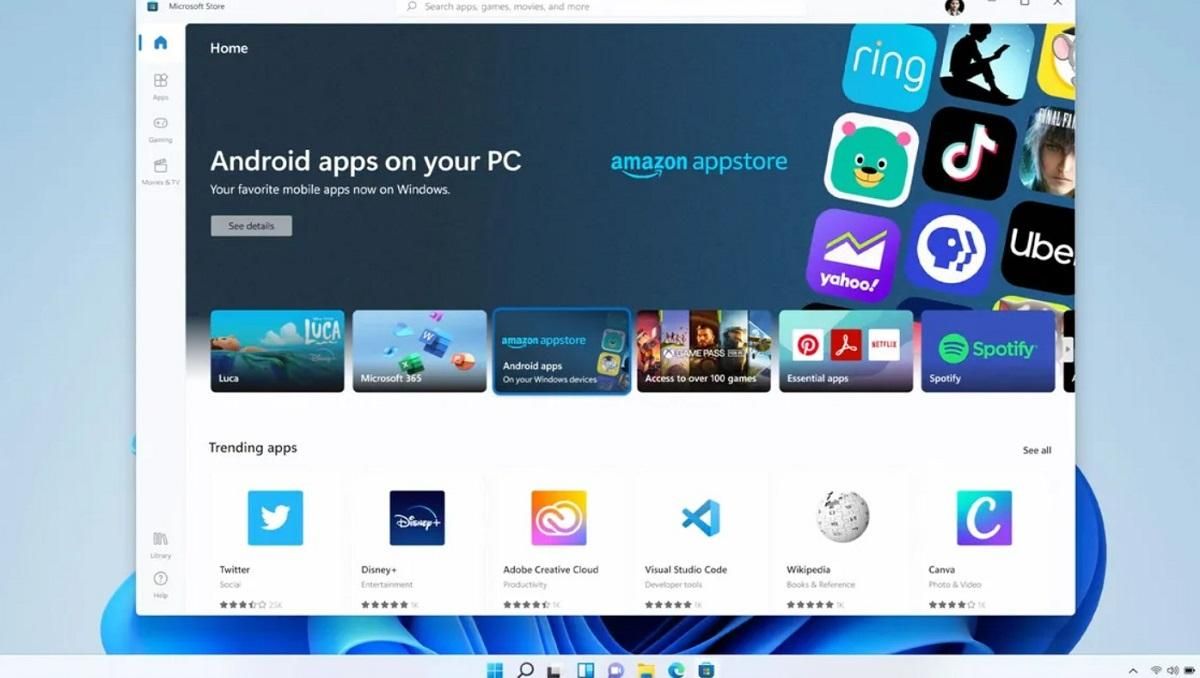Windows 11 будет запускать приложения для Android Windows 11 будет запускать приложения для Android