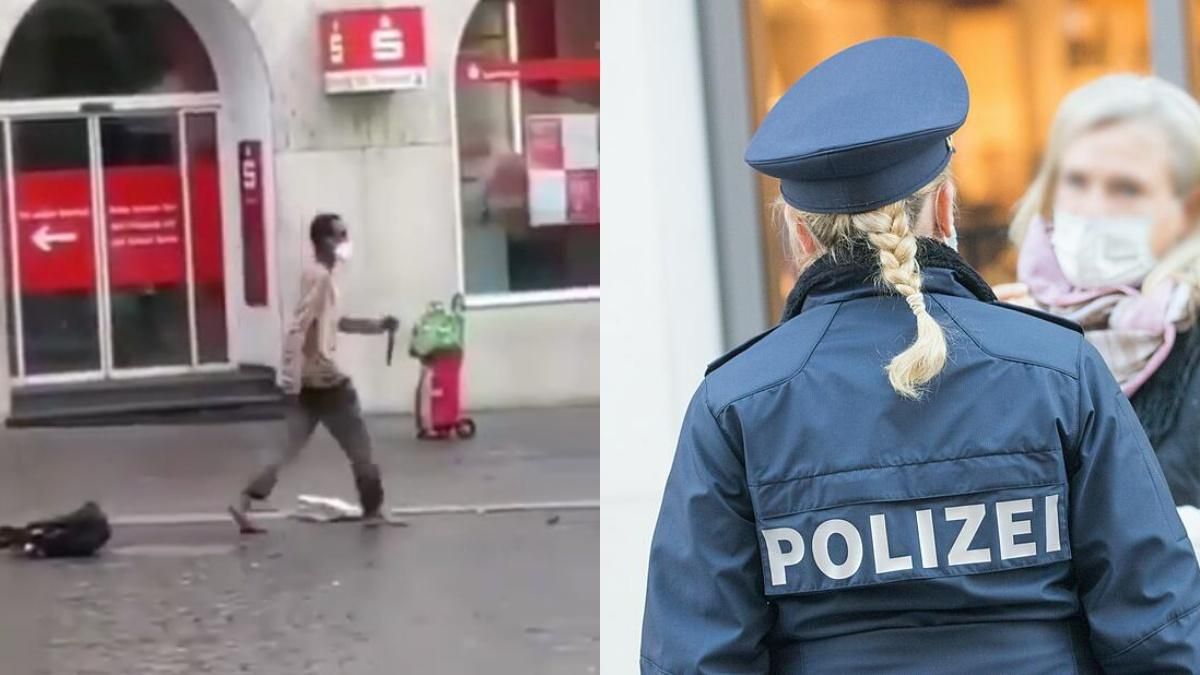 У Німеччині чоловік з ножем накинувся не перехожих: відео