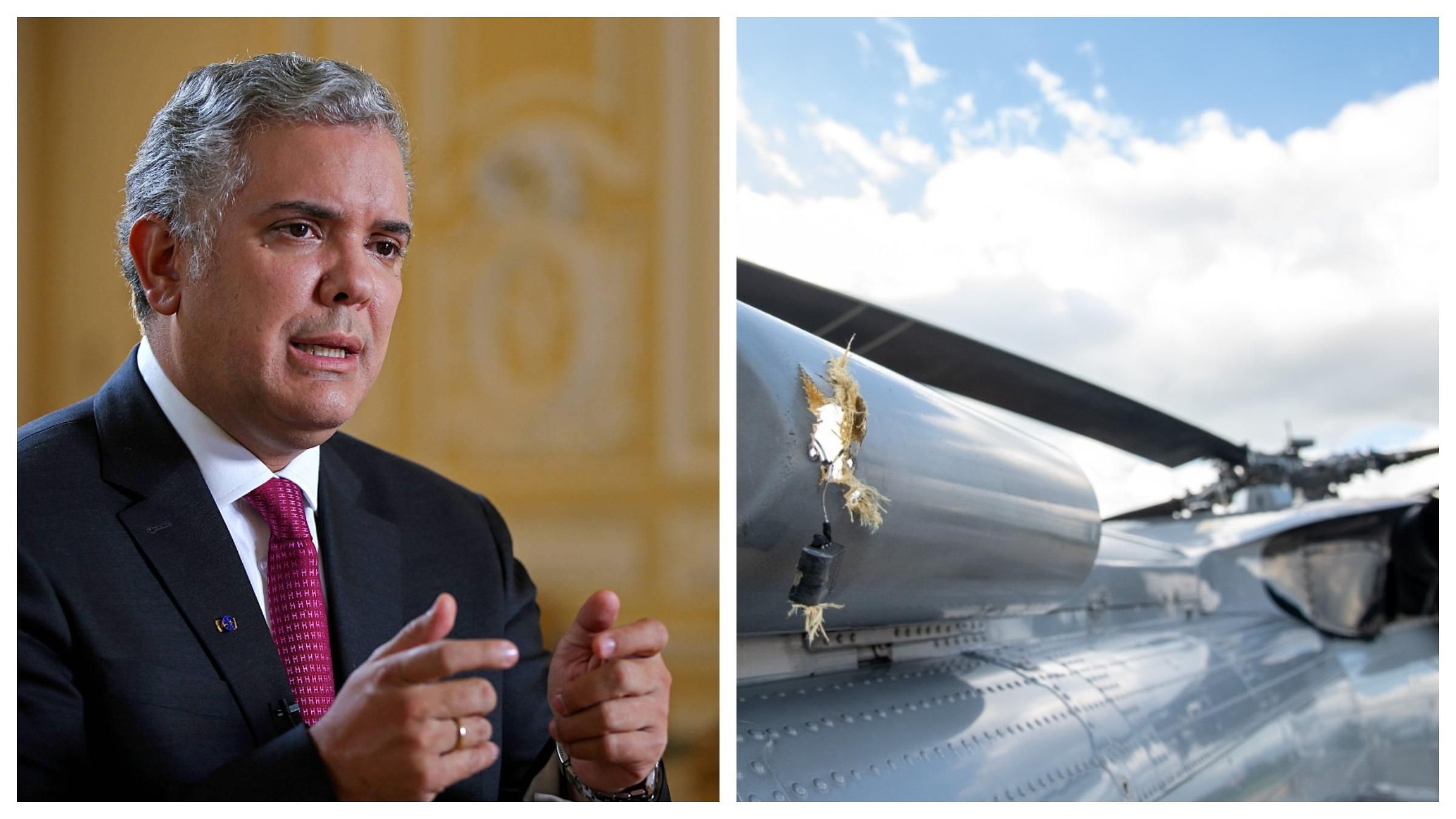 В Колумбии обстреляли вертолет с президентом на борту: фото, видео