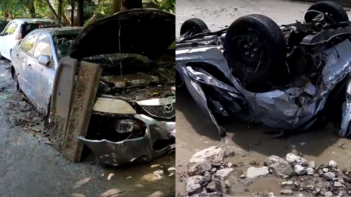 Дома и автомобили снесло море: жуткие последствия непогоды в Крыму Дома и автомобили снесло море: жуткие последствия непогоды в Крыму