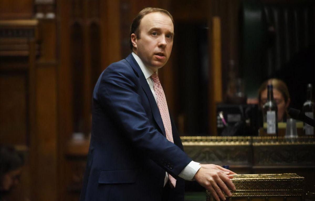 Глава МОЗ Великої Британії Метью Генкок подав у відставку Глава МОЗ Великої Британії Метью Генкок подав у відставку