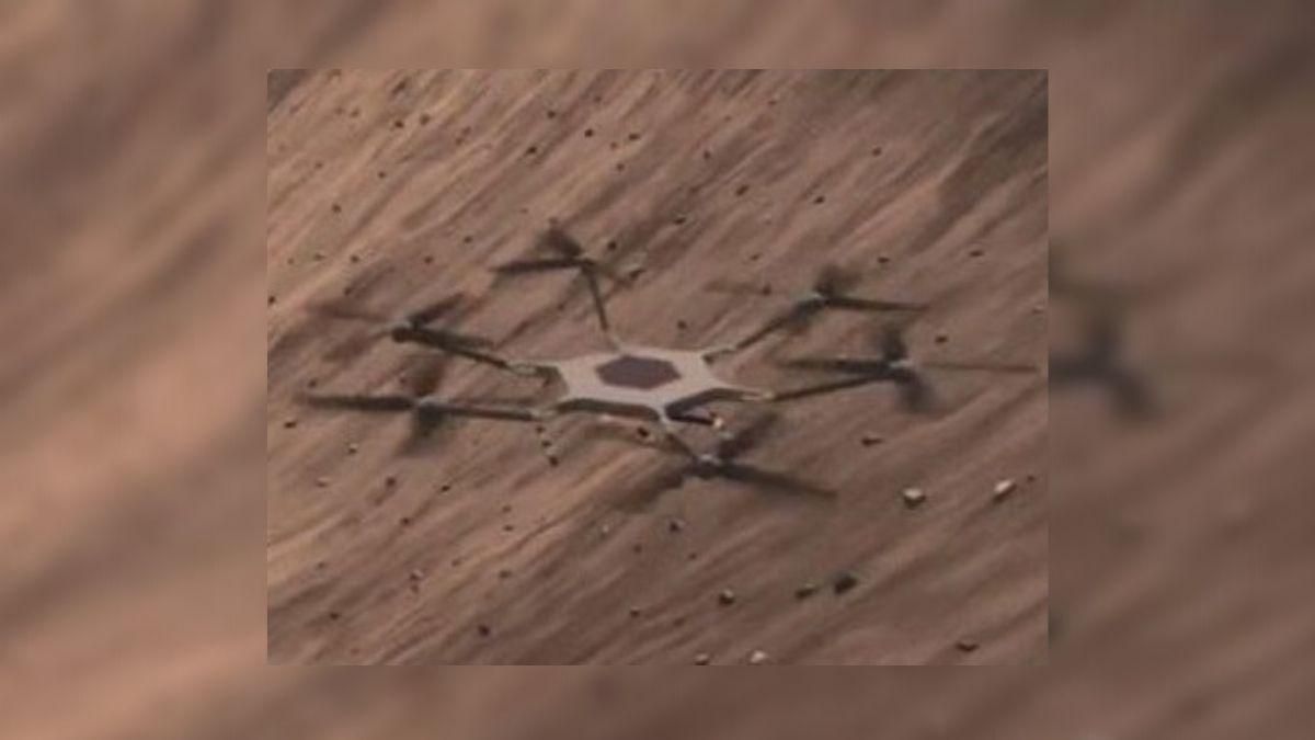 На Марс відправлять великий шестигвинтовий гелікоптер