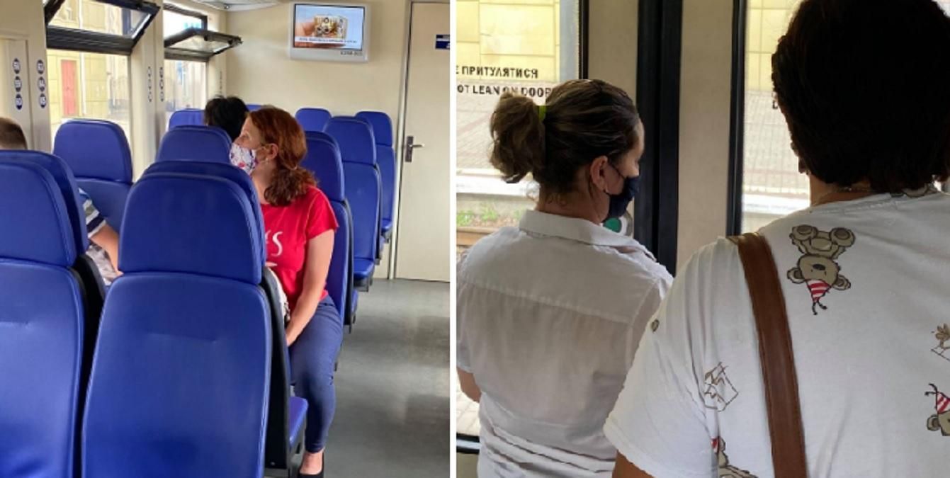 Кондуктори у рейковому автобусі пропонують проїзд без квитка Кондуктори у рейковому автобусі пропонують проїзд без квитка