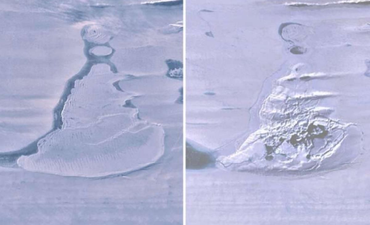 В Антарктиде внезапно исчезло большое ледяное озеро: фото