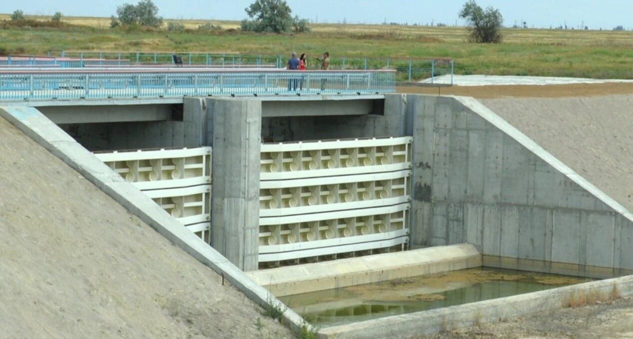 Плотина на Северо-Крымском канале готова на 80% Плотина на Северо-Крымском канале готова на 80%