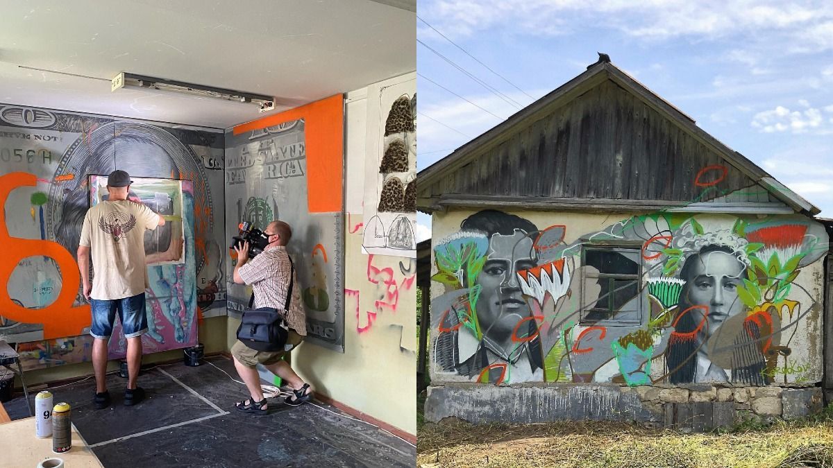 Художник Михаил Коробков рассказал, как рисуют муралы Художник Михаил Коробков рассказал, как рисуют муралы