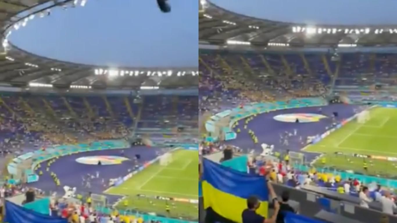 Стадион в Риме потрясающе исполнил гимн Украины перед матчем с Англией на Евро-2020: видео