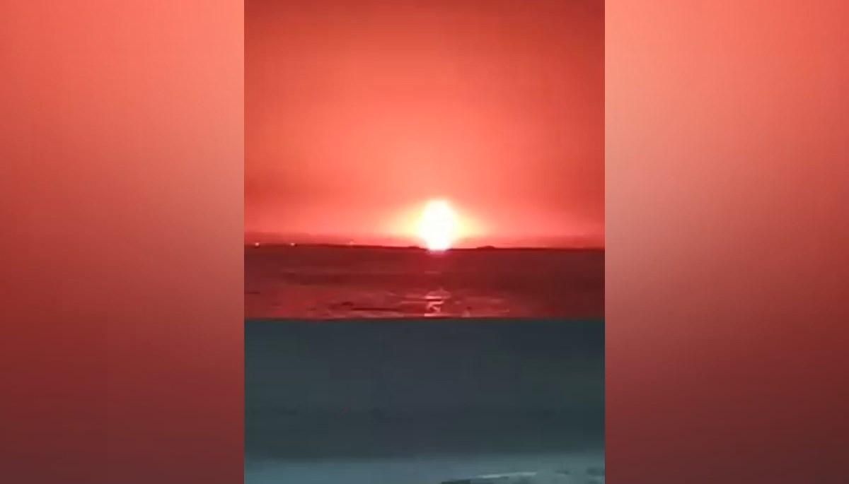 В Каспийском море - мощный взрыв на одной из нефтяных платформ В Каспийском море - мощный взрыв на одной из нефтяных платформ