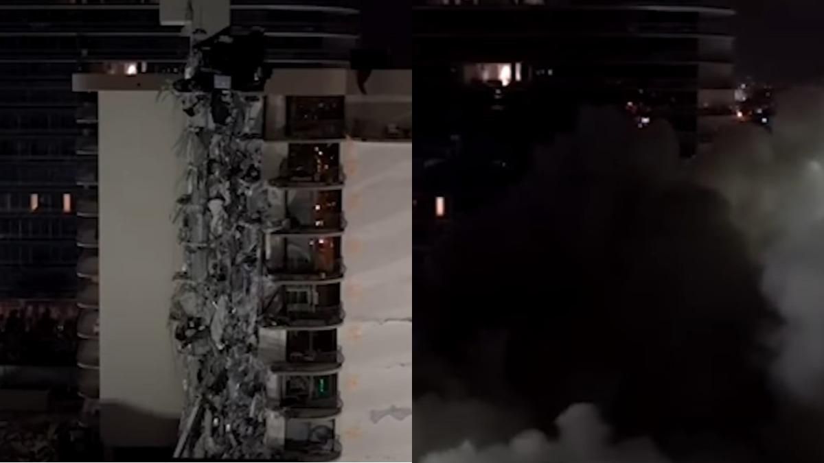 Обвал будинку в Маямі: вцілілу частину знесли перед ураганом – відео
