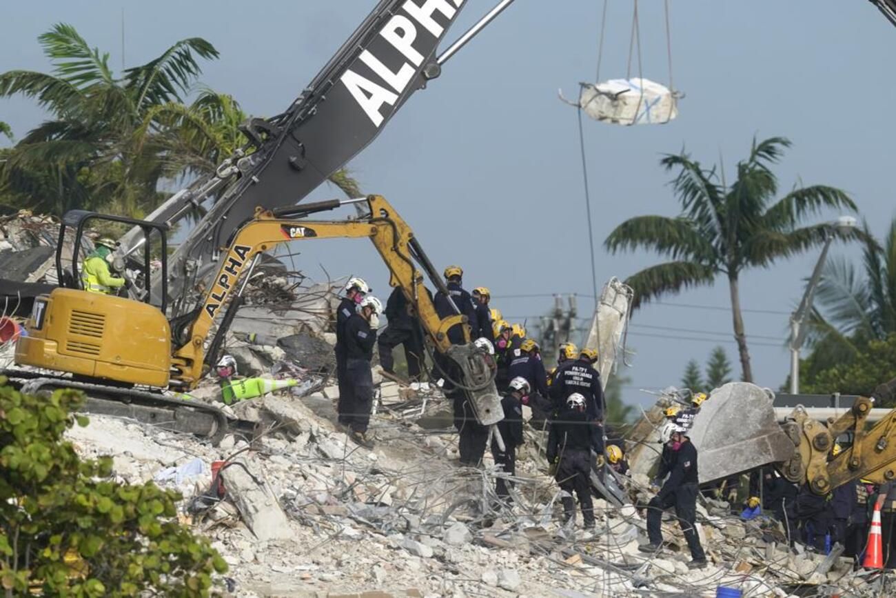 Количество жертв обвала многоэтажки в Майами резко выросла