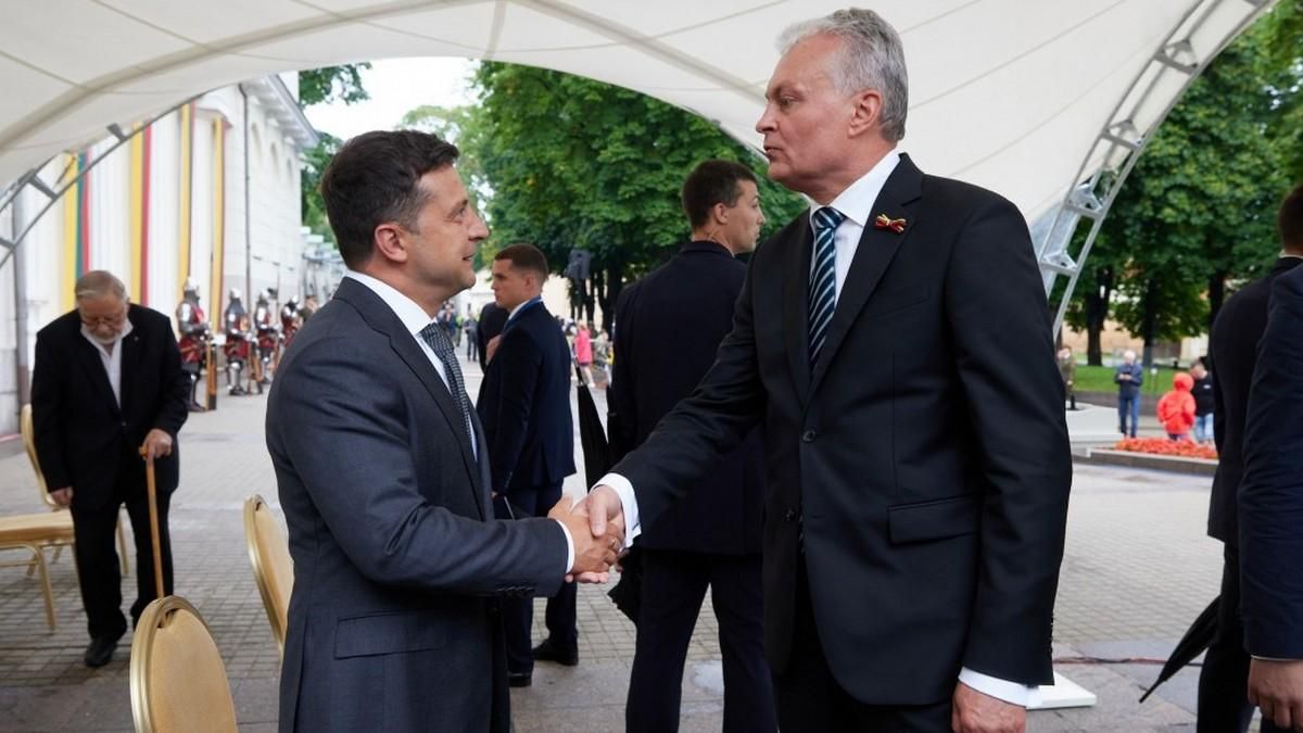 Первой поддержала вступление Украины в ЕС, - Зеленский о Литве Первой поддержала вступление Украины в ЕС, - Зеленский о Литве