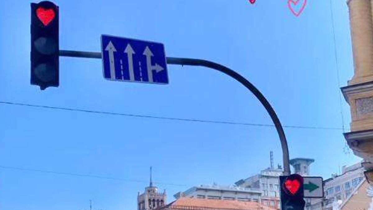 В Киеве уже нет светофора с сердечком
