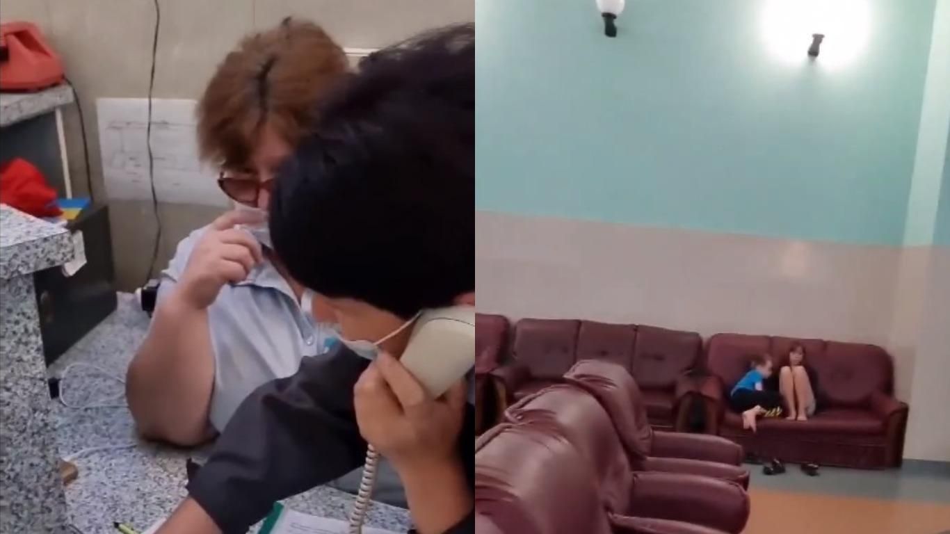 Ночью женщину с 2 детьми выгоняли из зала ожидания Ночью женщину с 2 детьми выгоняли из зала ожидания