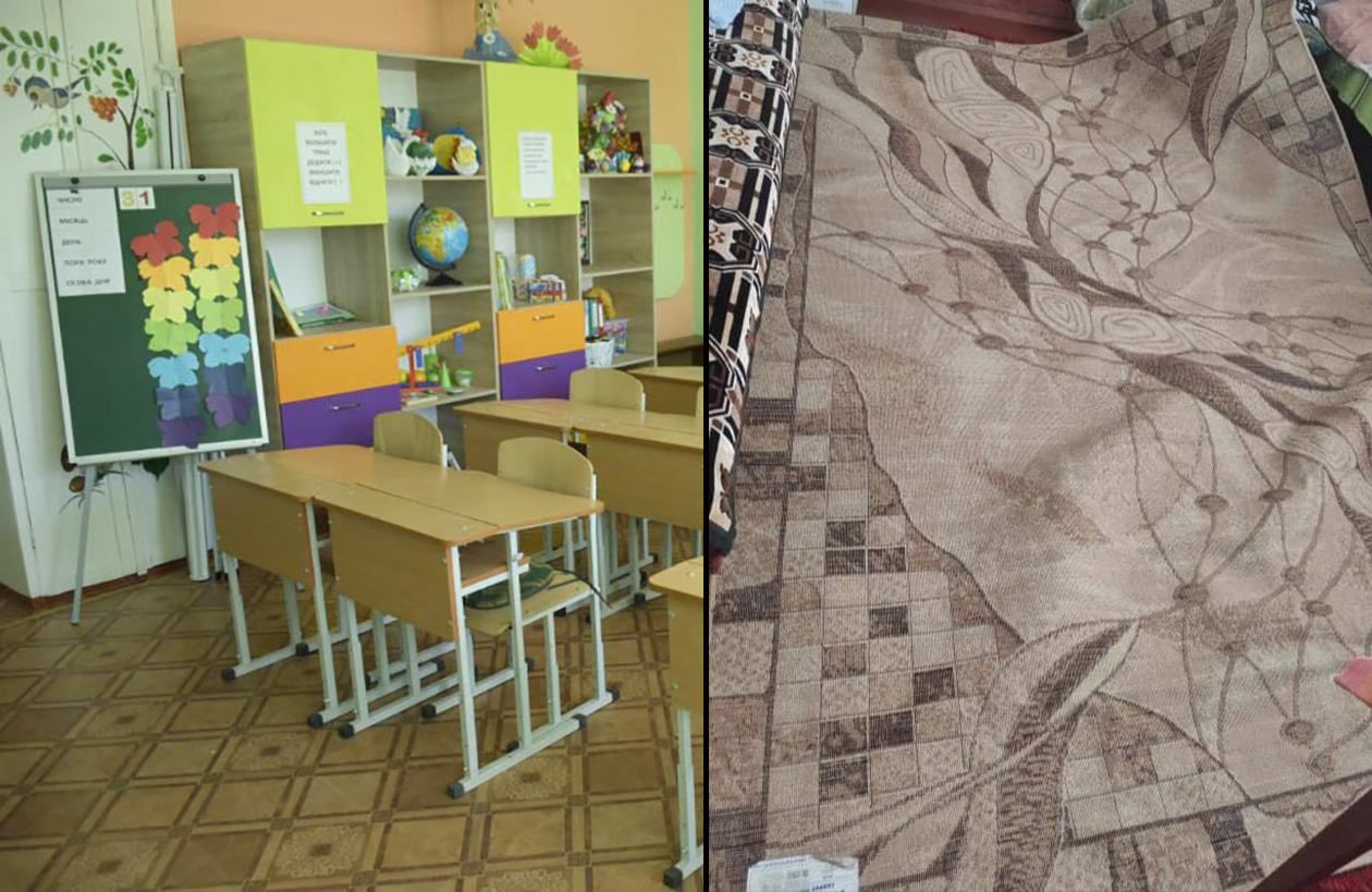 У школі Запоріжжя виник скандал через килим: деталі