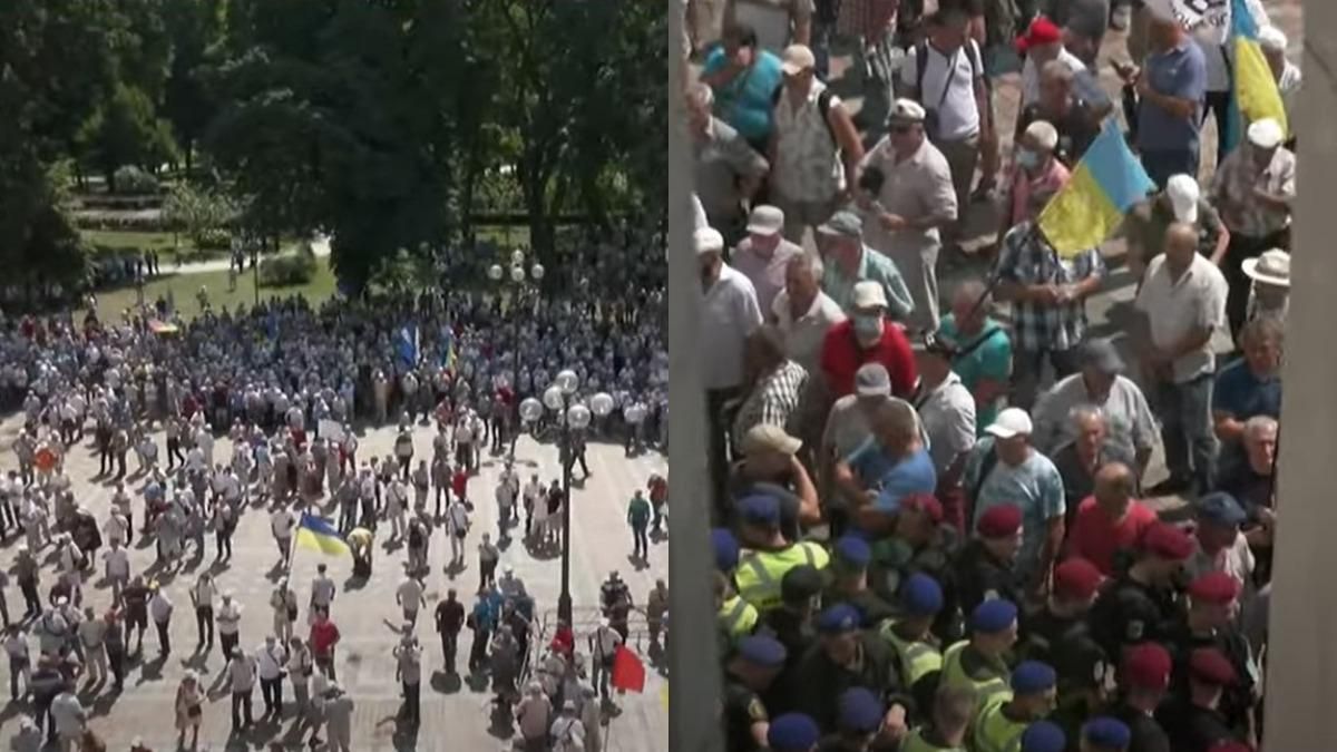 Пенсионер МВД рассказал об акции протеста под ВР