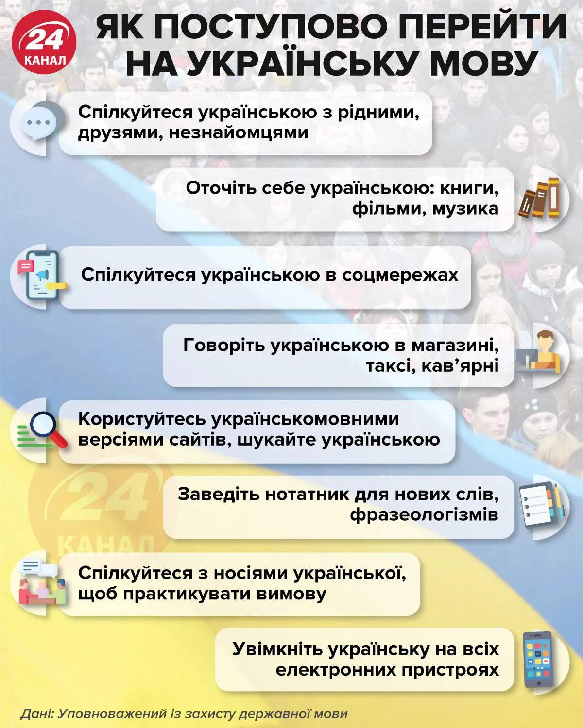 Як перейти на українську мову