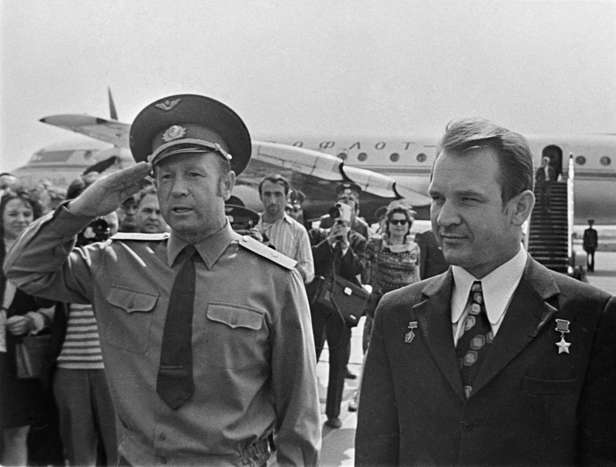 17 июля 1975 года. Леонов в звездным Городке космонавт.