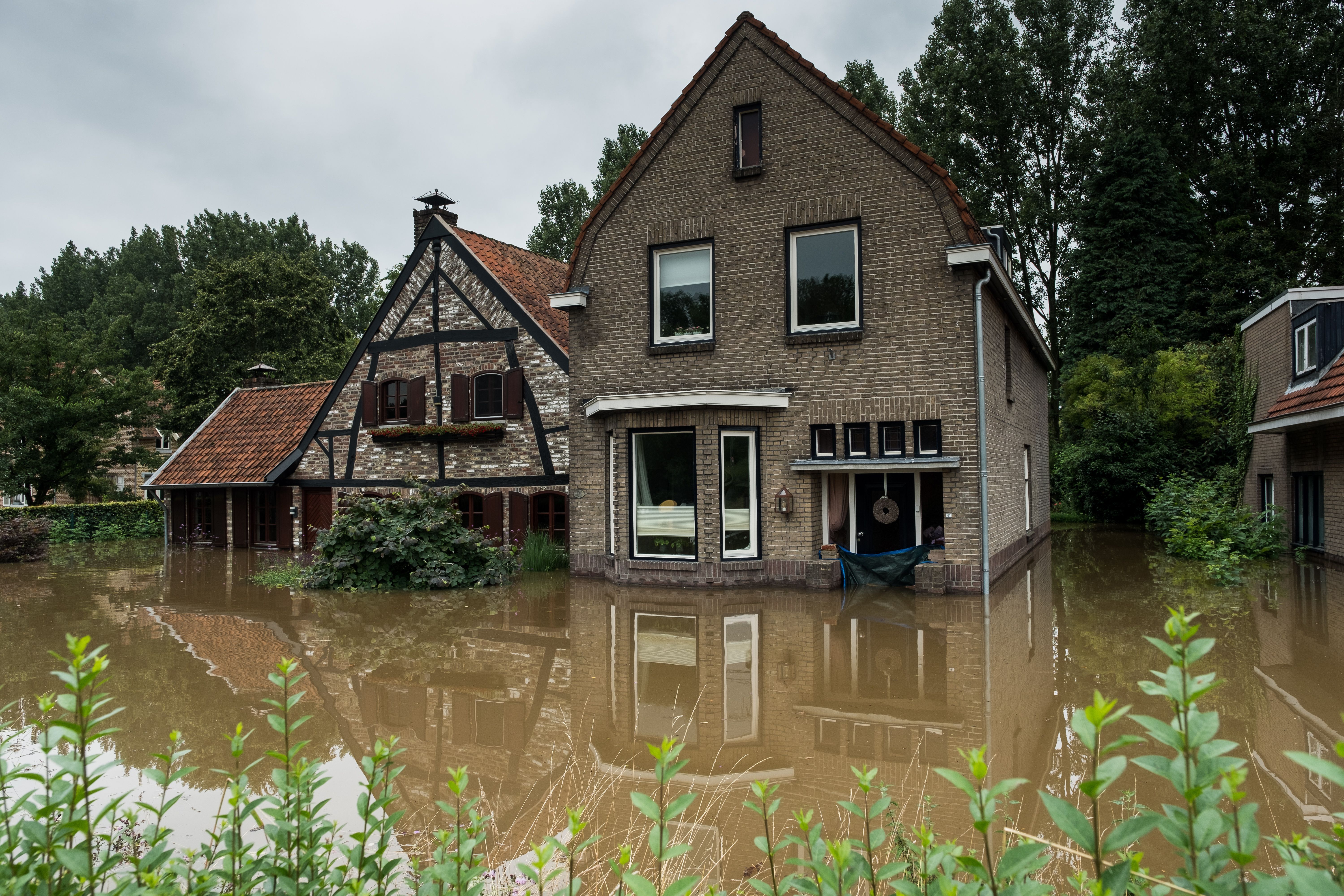 В Нидерландах 16 июля 2021 наводнение прорвало дамбу фото
