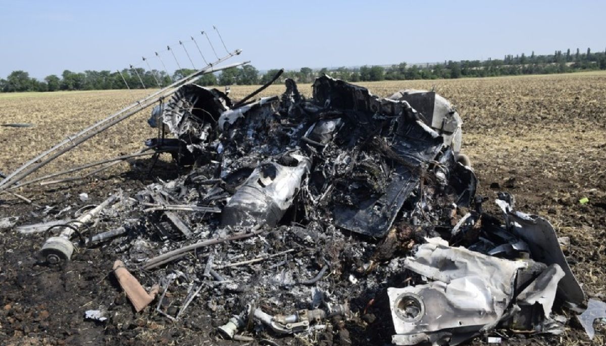 Падение вертолета Ми-2 на Николаевщине: видео с места катастрофы
