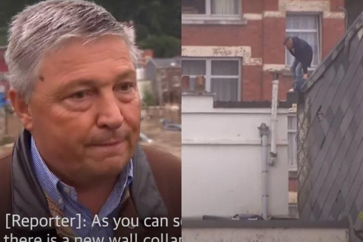 В Бельгии во время выступления мэра обвалился дом: видео