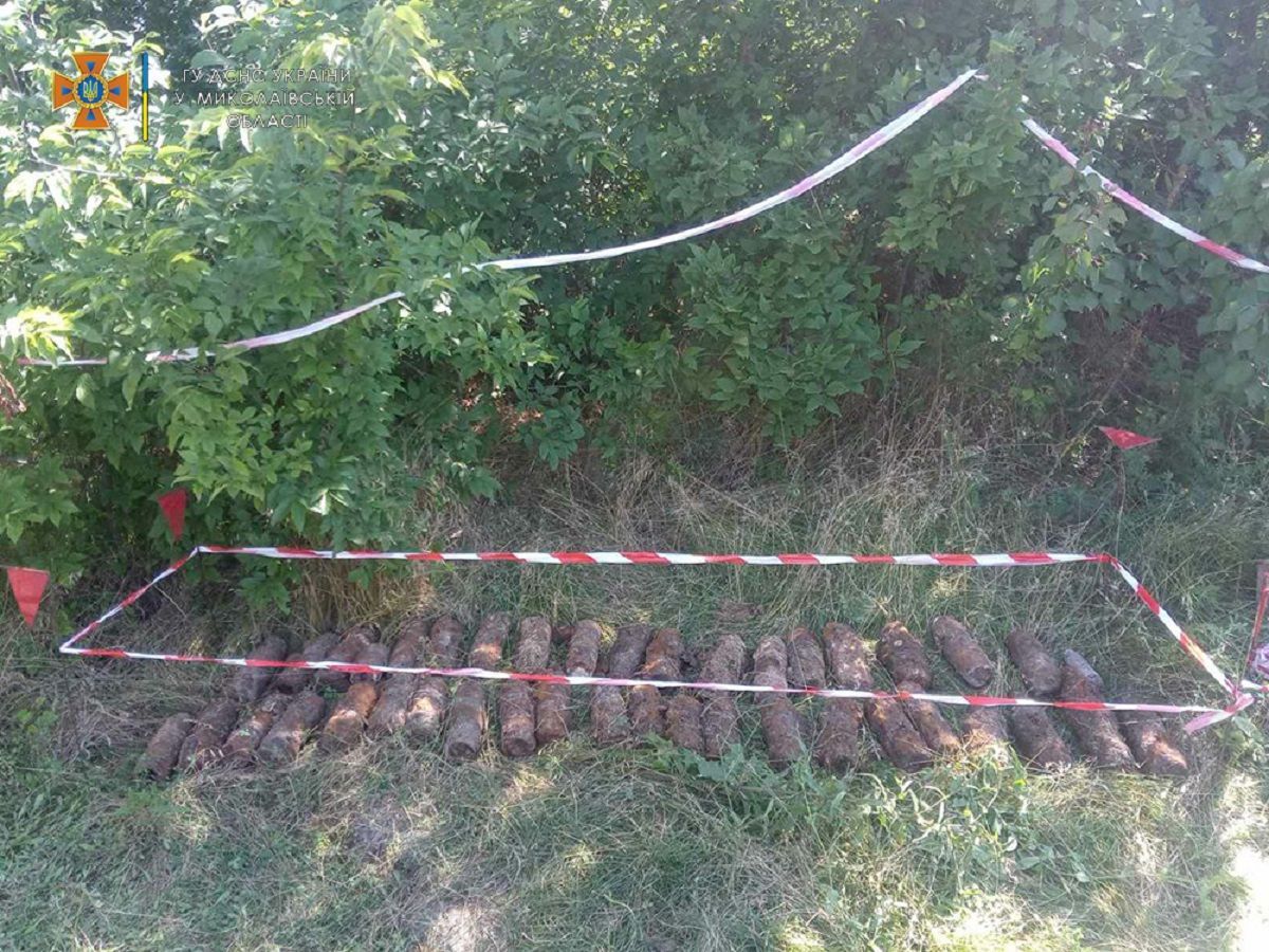 На будмайданчику в Миколаєві рятувальники знайшли понад 150 снарядів