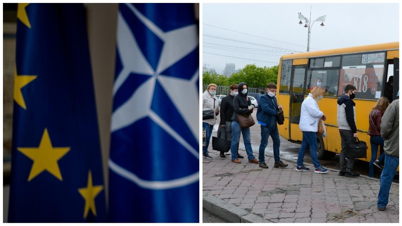 Як українці ставляться до вступу в НАТО і ЄС