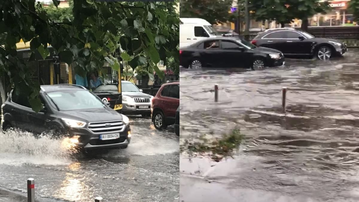 Непогода в Киеве: улицы столицы затопило