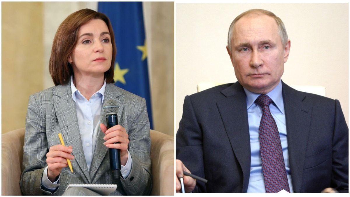 Санду хочет говорить с Путиным о выводе войск из Приднестровья
